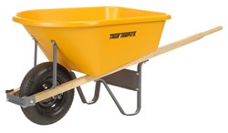 Show details for Wheelbarrow Poly w/ Tire Pneumatic - 6 cu. ft. Picture of Wheelbarrow Poly w/ Tire Pneumatic - 6 cu. ft.