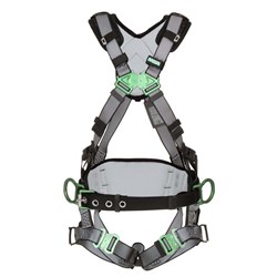Show details for V-FIT Construction Harness, Extra Large, Back & Hip D-Rings, Quick-Connect Leg Straps, Shoulder Padding Picture of V-FIT Construction Harness, Extra Large, Back & Hip D-Rings, Quick-Connect Leg Straps, Shoulder Padding