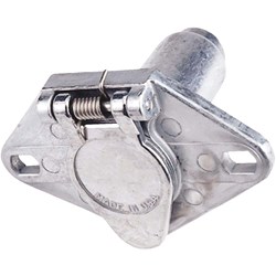 Show details for Reese Towpower 6-Round Metal Vehicle Side Connector Picture of Reese Towpower 6-Round Metal Vehicle Side Connector