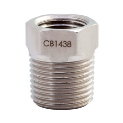Show details for Fitting Bushing 3/8"-18 NPTF  Male x 1/4"-18 NPTF  Female 10,000 PSI Picture of Fitting Bushing 3/8"-18 NPTF  Male x 1/4"-18 NPTF  Female 10,000 PSI