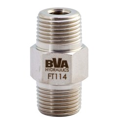 Show details for Fitting Hex Nipple 3/8"-18 NPTF Male x 3/8"-18 NPTF Male 10,000 PSI Picture of Fitting Hex Nipple 3/8"-18 NPTF Male x 3/8"-18 NPTF Male 10,000 PSI