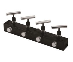 Show details for Manifold Block 4 Needle Valves 12" Picture of Manifold Block 4 Needle Valves 12"