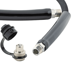 Show details for Hose Hydraulic Rubber 3/8"Id 6 Ft 3/8"-18 NPTF x CH38M - 10,000 PSI Picture of Hose Hydraulic Rubber 3/8"Id 6 Ft 3/8"-18 NPTF x CH38M - 10,000 PSI