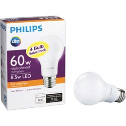 Show details for Philips A19 Medium LED Light Bulb Picture of Philips A19 Medium LED Light Bulb
