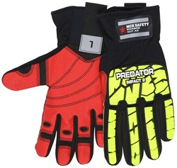 Show details for Glove MCR Predator Top Hi-Viz, Palm Synthetic Leather, Wrist Slip-On - 2XL Picture of Glove MCR Predator Top Hi-Viz, Palm Synthetic Leather, Wrist Slip-On - 2XL