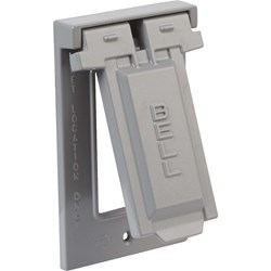 Show details for Bell Vertical Mount Weatherproof Outdoor Box Cover Picture of Bell Vertical Mount Weatherproof Outdoor Box Cover