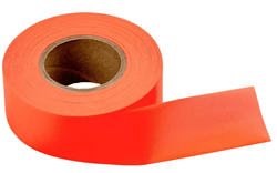 Show details for Flagging Tape 12” x 300’ – Orange Glow Picture of Flagging Tape 12” x 300’ – Orange Glow