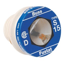 Show details for Bussmann S Plug Fuse Picture of Bussmann S Plug Fuse