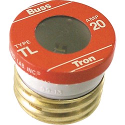 Show details for Bussmann TL Plug Fuse Picture of Bussmann TL Plug Fuse