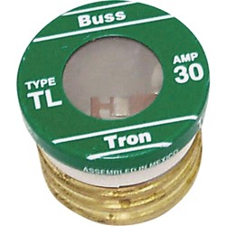 Show details for Bussmann TL Plug Fuse Picture of Bussmann TL Plug Fuse