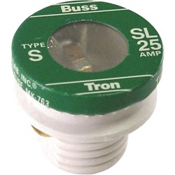 Show details for Bussmann SL Plug Fuse Picture of Bussmann SL Plug Fuse