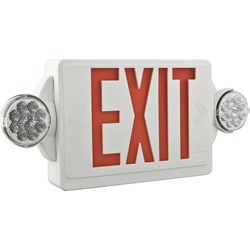 Show details for Lithonia Quantum LED Exit Light With Emergency Lights Picture of Lithonia Quantum LED Exit Light With Emergency Lights