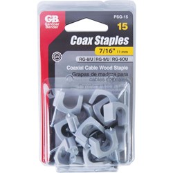 Show details for Gardner Bender UV Resistant Coaxial Cable Staple Picture of Gardner Bender UV Resistant Coaxial Cable Staple