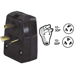 Show details for Leviton Range and Dryer Cord Plug Picture of Leviton Range and Dryer Cord Plug
