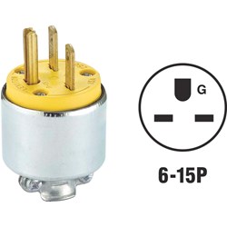 Show details for Leviton Armored Cord Plug Picture of Leviton Armored Cord Plug