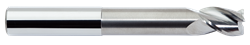 Show details for TuffCut X-AL 3 Flute End Mill Necked Finisher - 3/8x5/8x1-1/8x4x.060R Picture of TuffCut X-AL 3 Flute End Mill Necked Finisher - 3/8x5/8x1-1/8x4x.060R