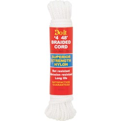 Show details for Do it Braided Nylon Packaged Rope - 1/8" - 48 ft Picture of Do it Braided Nylon Packaged Rope - 1/8" - 48 ft