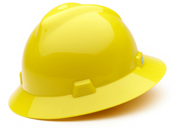Show details for Hard Hat Full-Brim w/ Fas-Trac Suspension – Yellow Picture of Hard Hat Full-Brim w/ Fas-Trac Suspension – Yellow