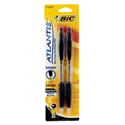 Show details for Bic Atlantis Ball Point Pen - Black Picture of Bic Atlantis Ball Point Pen - Black