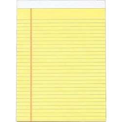 Show details for Staples Yellow Legal Pad - 8-1/2" x 11" Picture of Staples Yellow Legal Pad - 8-1/2" x 11"