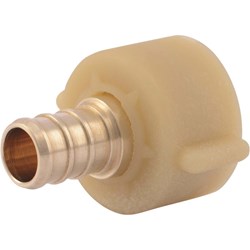 Show details for SharkBite Brass Straight Swivel Adapter - 1/2" Crimp Fit x 7/8" BCT Picture of SharkBite Brass Straight Swivel Adapter - 1/2" Crimp Fit x 7/8" BCT
