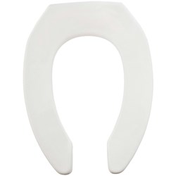 Show details for Mayfair Commercial STA-TITE Elongated Open Front Toilet Seat Picture of Mayfair Commercial STA-TITE Elongated Open Front Toilet Seat