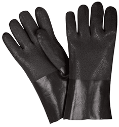 Show details for Glove Chemical PVC Rough Grip Black 12” Picture of Glove Chemical PVC Rough Grip Black 12”