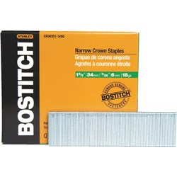 Show details for Bostitch Narrow Crown Finish Staple - 1-3/8 Picture of Bostitch Narrow Crown Finish Staple - 1-3/8