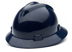 Show details for Hard Hat Full-Brim w/ Fas-Trac Suspension – Blue Navy Picture of Hard Hat Full-Brim w/ Fas-Trac Suspension – Blue Navy