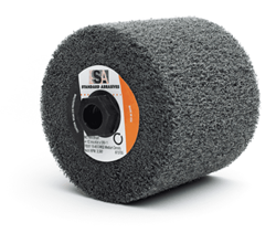 Show details for Buff & Blend Brush w/ Nut 5/8-11 Standard - 4-1/2"x4" Picture of Buff & Blend Brush w/ Nut 5/8-11 Standard - 4-1/2"x4"