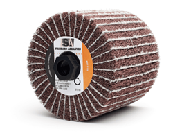 Show details for Buff & Blend Brush w/ Nut 5/8-11 Standard - 4-1/2"x4" Picture of Buff & Blend Brush w/ Nut 5/8-11 Standard - 4-1/2"x4"