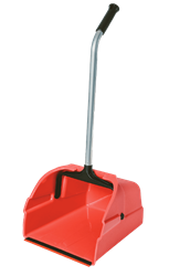Show details for Dust Pan Plastic w/ Handle - Large Picture of Dust Pan Plastic w/ Handle - Large
