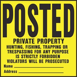Show details for Hy-Ko Posted Private Property Picture of Hy-Ko Posted Private Property
