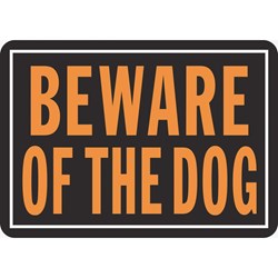 Show details for Hy-Ko Beware of Dog Sign Picture of Hy-Ko Beware of Dog Sign