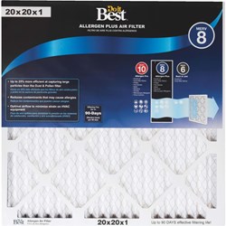Show details for Do it Best Allergen Plus Air Conditioner & Furnace Filter - 20"x20"x1" Picture of Do it Best Allergen Plus Air Conditioner & Furnace Filter - 20"x20"x1"
