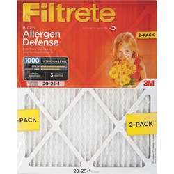 Show details for 3M Filtrete Allergen Defense Air Conditioner & Furnace Filter - 20"x25"x1" Picture of 3M Filtrete Allergen Defense Air Conditioner & Furnace Filter - 20"x25"x1"