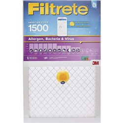Show details for 3M Filtrete Allergen, Bacteria & Virus Smart Air Conditioner & Furnace Filter - 20"x20"x1" Picture of 3M Filtrete Allergen, Bacteria & Virus Smart Air Conditioner & Furnace Filter - 20"x20"x1"