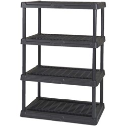 Show details for Contico 4-Tier Ventilated Plastic Shelving Picture of Contico 4-Tier Ventilated Plastic Shelving