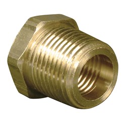 Show details for 3/8 In. MPT x 1/4 In. FPT Reducer Bushing Adapter Picture of 3/8 In. MPT x 1/4 In. FPT Reducer Bushing Adapter