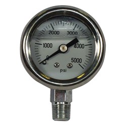 Show details for 2.5 In. 0-5000 PSI GLY.SS Pressure Gauge (1/4 In. Lower Mount) Picture of 2.5 In. 0-5000 PSI GLY.SS Pressure Gauge (1/4 In. Lower Mount)