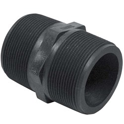 Show details for 1-1/2 In. x Short Male Pipe Thread Hex Nipple Picture of 1-1/2 In. x Short Male Pipe Thread Hex Nipple