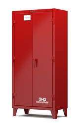 Show details for Strong Hold Plus Industrial Cabinet, Single-Shift, Solid Doors, Red,(RAL 3001) - 36"x20"x78" Picture of Strong Hold Plus Industrial Cabinet, Single-Shift, Solid Doors, Red,(RAL 3001) - 36"x20"x78"