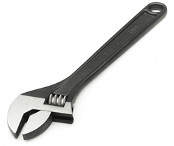 Show details for Adjustable Wrench Black Wright – 15” Picture of Adjustable Wrench Black Wright – 15”