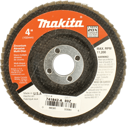 Show details for 4" x 5/8" Multi-Disc, 80 Grit, Angled Type 29 Picture of 4" x 5/8" Multi-Disc, 80 Grit, Angled Type 29