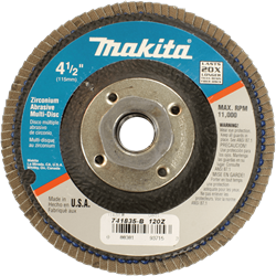 Show details for 4-1/2" Multi-Disc Hubbed, 120 Grit, Angled Type 29, 10/pk Picture of 4-1/2" Multi-Disc Hubbed, 120 Grit, Angled Type 29, 10/pk