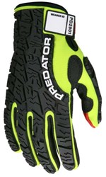 Show details for Glove MCR Predator Top Lime Palm Polyurethane Textured Wrist Adjustable - XL Picture of Glove MCR Predator Top Lime Palm Polyurethane Textured Wrist Adjustable - XL