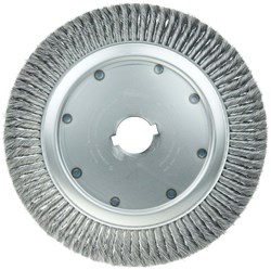Show details for 15" High Density Standard Twist Knot Wire Wheel, .0118" Steel Fill, 2" Arbor Hole Picture of 15" High Density Standard Twist Knot Wire Wheel, .0118" Steel Fill, 2" Arbor Hole