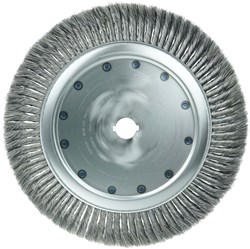 Show details for 15" High Density Standard Twist Knot Wire Wheel, .0118" Steel Fill, 1-1/4" Arbor Hole Picture of 15" High Density Standard Twist Knot Wire Wheel, .0118" Steel Fill, 1-1/4" Arbor Hole