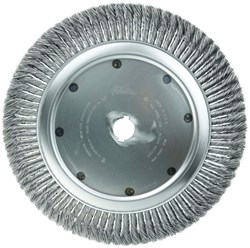 Show details for 15" High Density Standard Twist Knot Wire Wheel, .014" Steel Fill, 1-1/4" Arbor Hole Picture of 15" High Density Standard Twist Knot Wire Wheel, .014" Steel Fill, 1-1/4" Arbor Hole