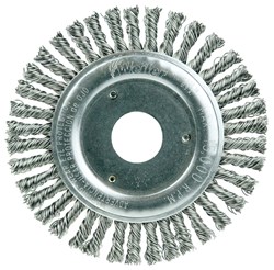 Show details for Roughneck Jr. 4-1/2" Stringer Bead Wheel, .020" Stainless Steel Fill, 7/8" Arbor Hole Picture of Roughneck Jr. 4-1/2" Stringer Bead Wheel, .020" Stainless Steel Fill, 7/8" Arbor Hole